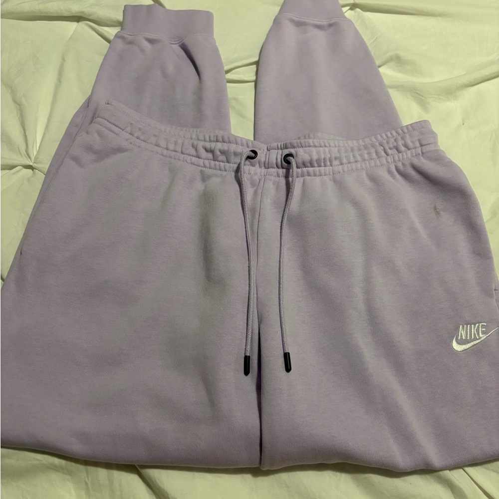 Nike Lavender Fleece Jogger Bottoms
